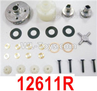 HBX 12895 Parts-Differential Gears kit, Diff. Gears + Diff. Case. 12611R